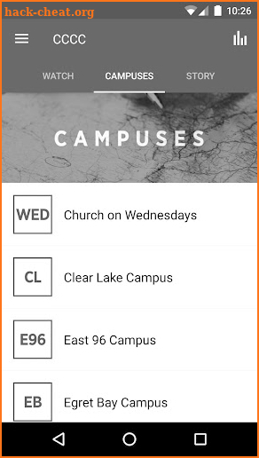 Clear Creek Community Church screenshot