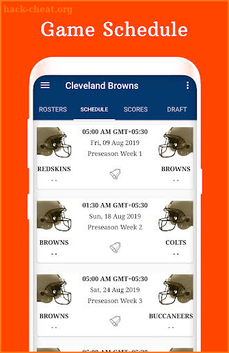 Cleveland - Football Live Score & Schedule screenshot