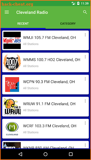 Cleveland Radio Stations screenshot