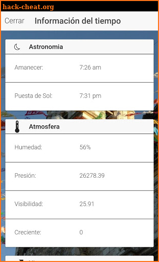 clima de mexico screenshot