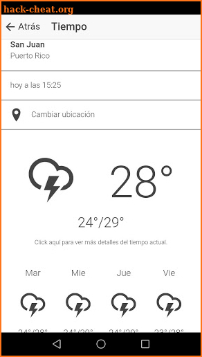 clima de puerto rico screenshot