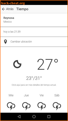 clima de reynosa screenshot