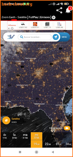 Clima en vivo + Zoom Earth screenshot