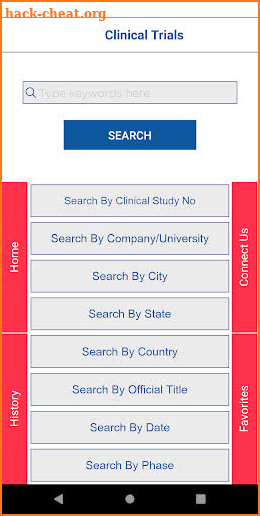 Clinical Trials Hub screenshot