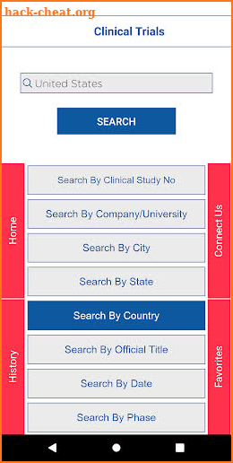 Clinical Trials Hub screenshot