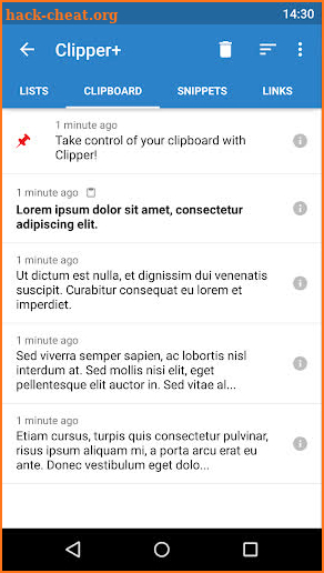 Clipper - Clipboard Manager screenshot
