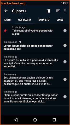 Clipper - Clipboard Manager screenshot