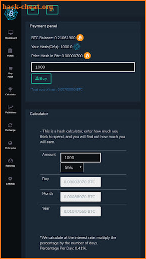 CloBit - Cloud Mining Bitcoin screenshot