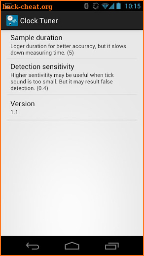Clock Tuner screenshot