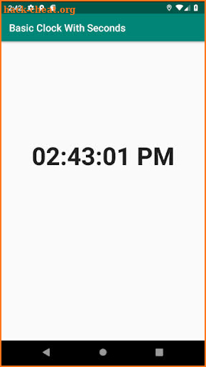 Clock with Seconds screenshot