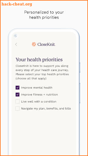 CloseKnit Health screenshot