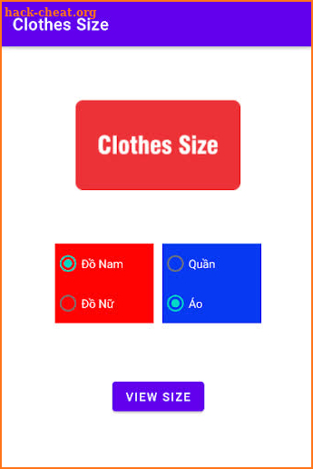 Clothes Size screenshot