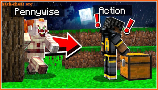 Clown Pennywise skins. IT mod for MCPE screenshot