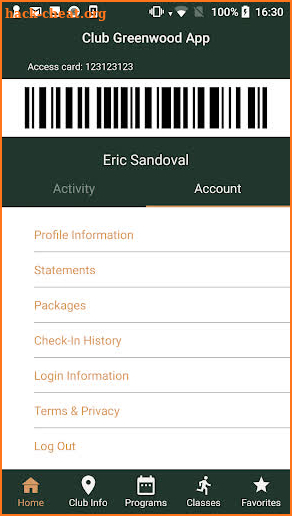 Club Greenwood App screenshot
