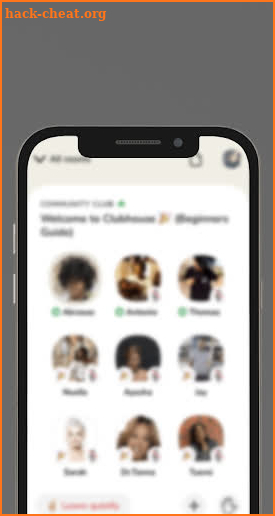 Clubhouse drop-in audio chat For android - Tips screenshot