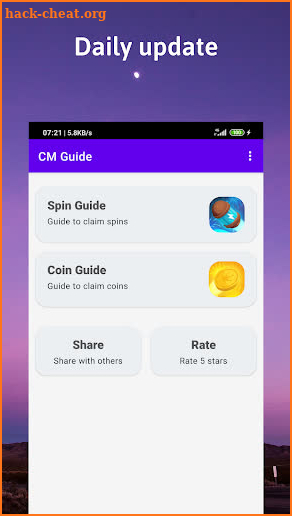 CM Guide - Free spins and coins daily link screenshot