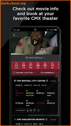 CMX Cinemas screenshot