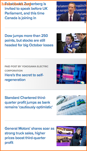 CNBC Live News screenshot