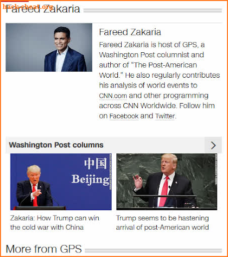 CNN Fareed Zakaria GPS Show screenshot