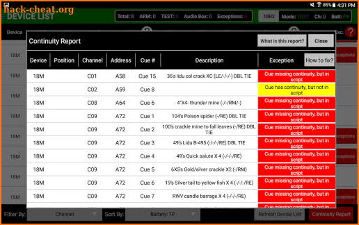 COBRA Control Panel screenshot