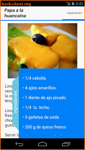 Cocina Perú Premium screenshot