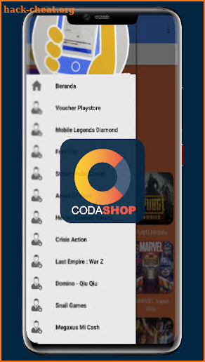 CODA SHOP App Topup Voucher Game Online screenshot