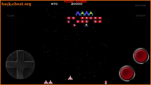 Code galaga arcade 80's screenshot