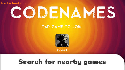 Codenames PlayTable Handheld Companion screenshot