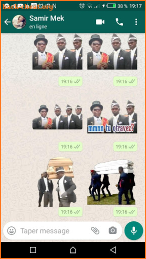 Coffin Dance Meme Stickers WastickerApps screenshot