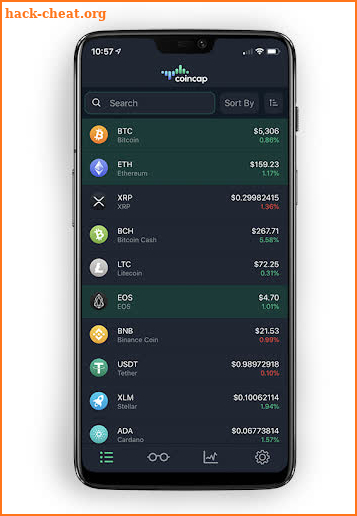 CoinCap.io screenshot