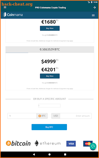 CoinMAMA Buy Sell Crypto Instantly screenshot