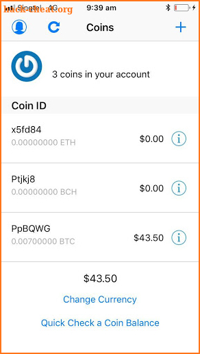 Cold Storage Coins screenshot