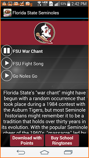 College Fightsongs & Ringtones screenshot