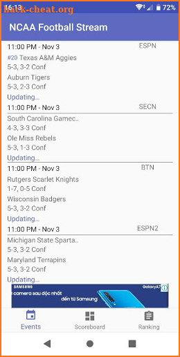 College Football Live Streaming screenshot