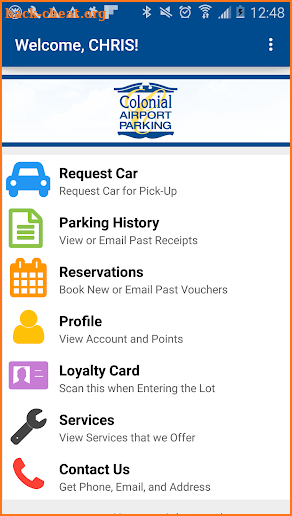 Colonial Airport Parking screenshot