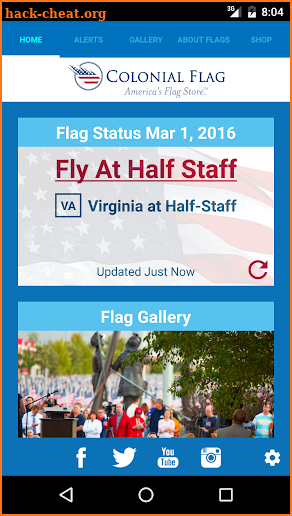 Colonial Flag App screenshot