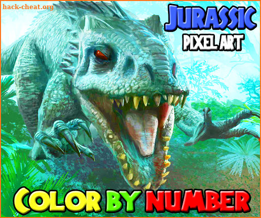 Color by Number: Jurassic Dinosaur Pixel Art screenshot