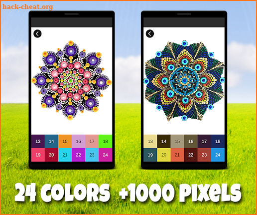 Color by Number: Mandala Pixel Art Full Images screenshot