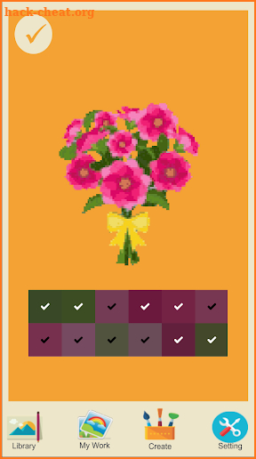 Color by Number – New Flowers Pixel Art screenshot