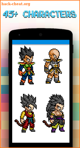 Color By Number Super DBZ Pixel Art screenshot