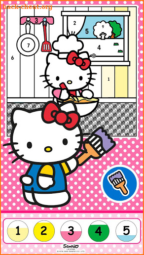 Color by Number with Hello Kitty screenshot