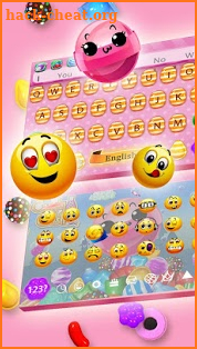 Color Candy Crush Saga Keyboard Theme screenshot