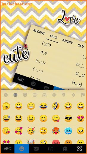 Color Chevron Keyboard Background screenshot