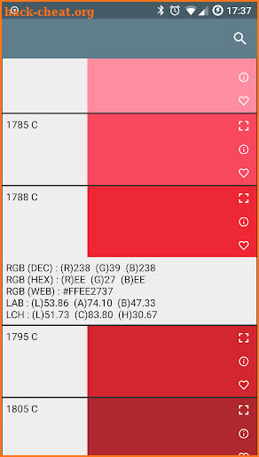 Color detector for PANTONE screenshot