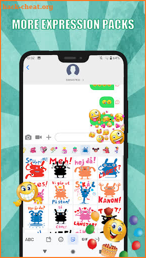 Color Emoji Message screenshot