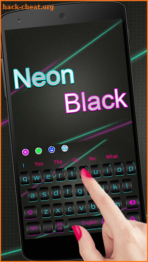 Color Fluorescent Black keyboard screenshot