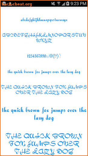 Color Fonts for FlipFont #5 screenshot