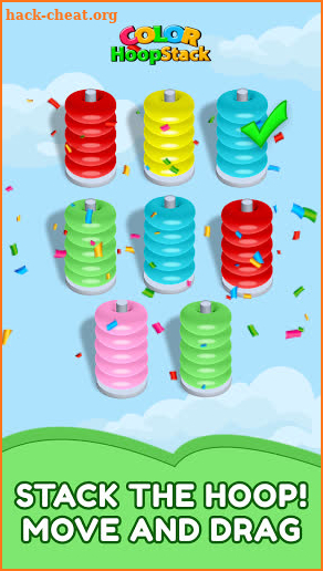 Color Hoop Sort Puzzle: Sorting 3D Game screenshot