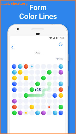 Color Lines - Classic Bubble Game screenshot