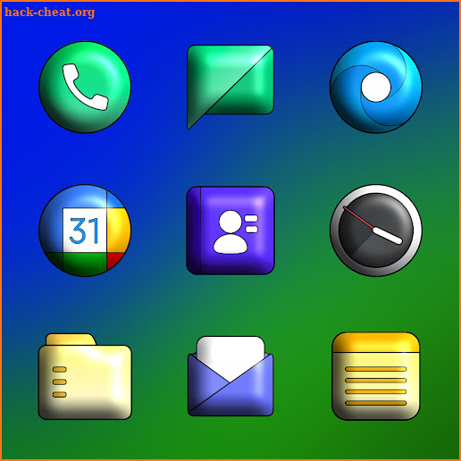 Color OS 3D - Icon Pack screenshot